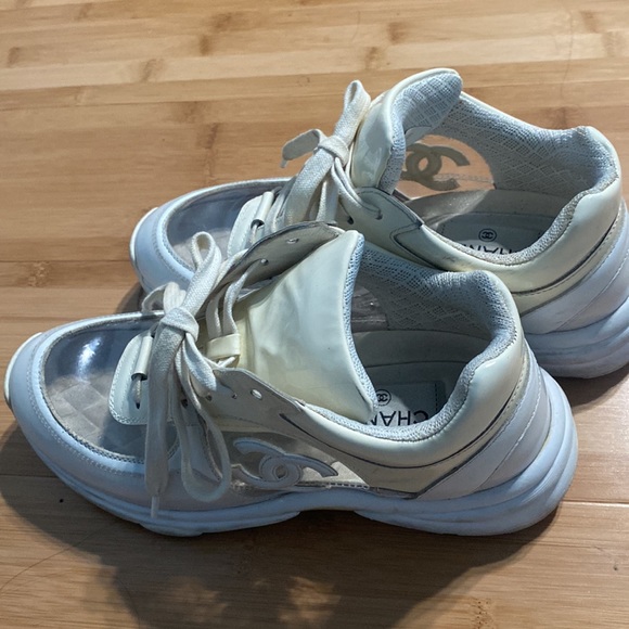 Chanel runway pvc sneakers white translucent size 36 - Picture 6 of 8